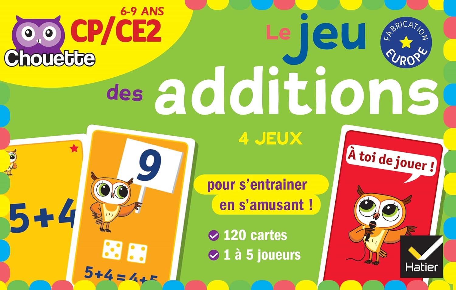 Le Jeu Des Additions - Chouette - CP/CE2