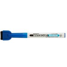Whiteboard Marker Blue Fine Tip With Eraser Cap