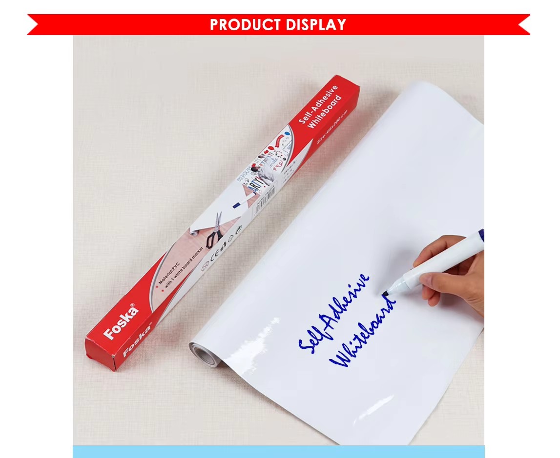 Self-Adhesive Whiteboard SW2075 45CMX2M FOSKA
