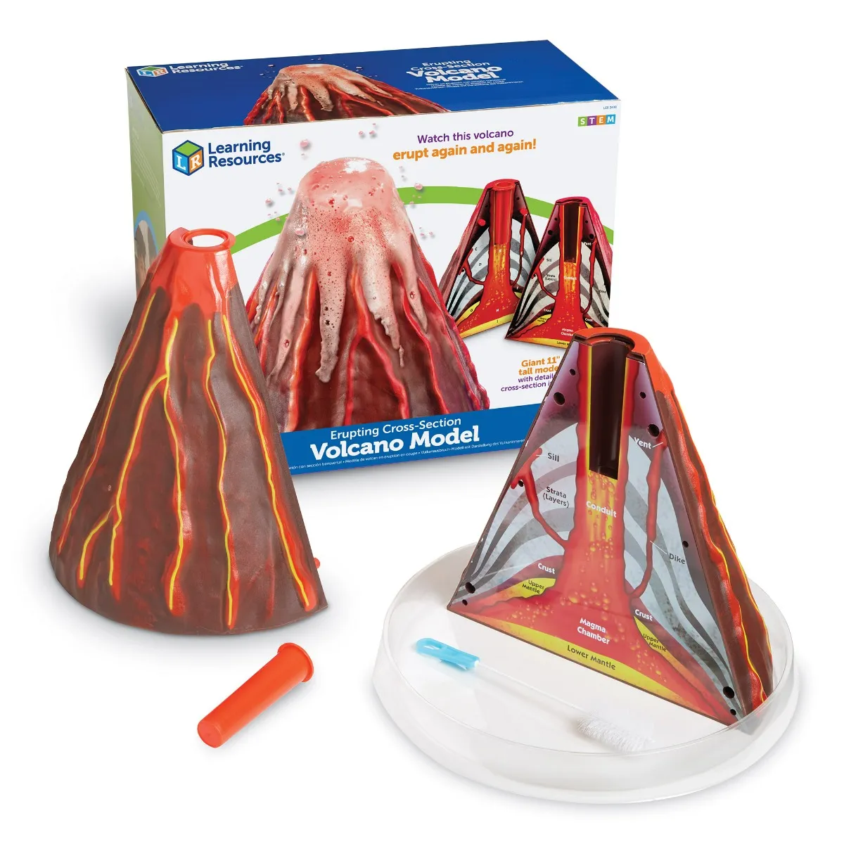 Erupting Volcano Display Model LEARNING RESOURCES LER2430