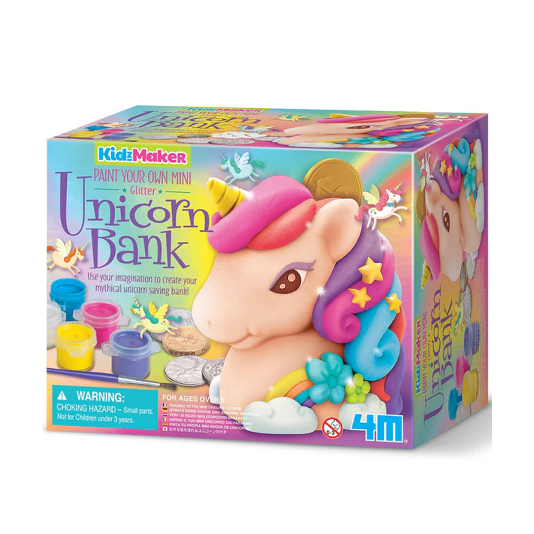 KidzMaker/Paint Your Own Mini Glitter Unicorn Bank