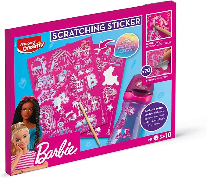 Stickers A Gratter - Barbie MAPED 907075