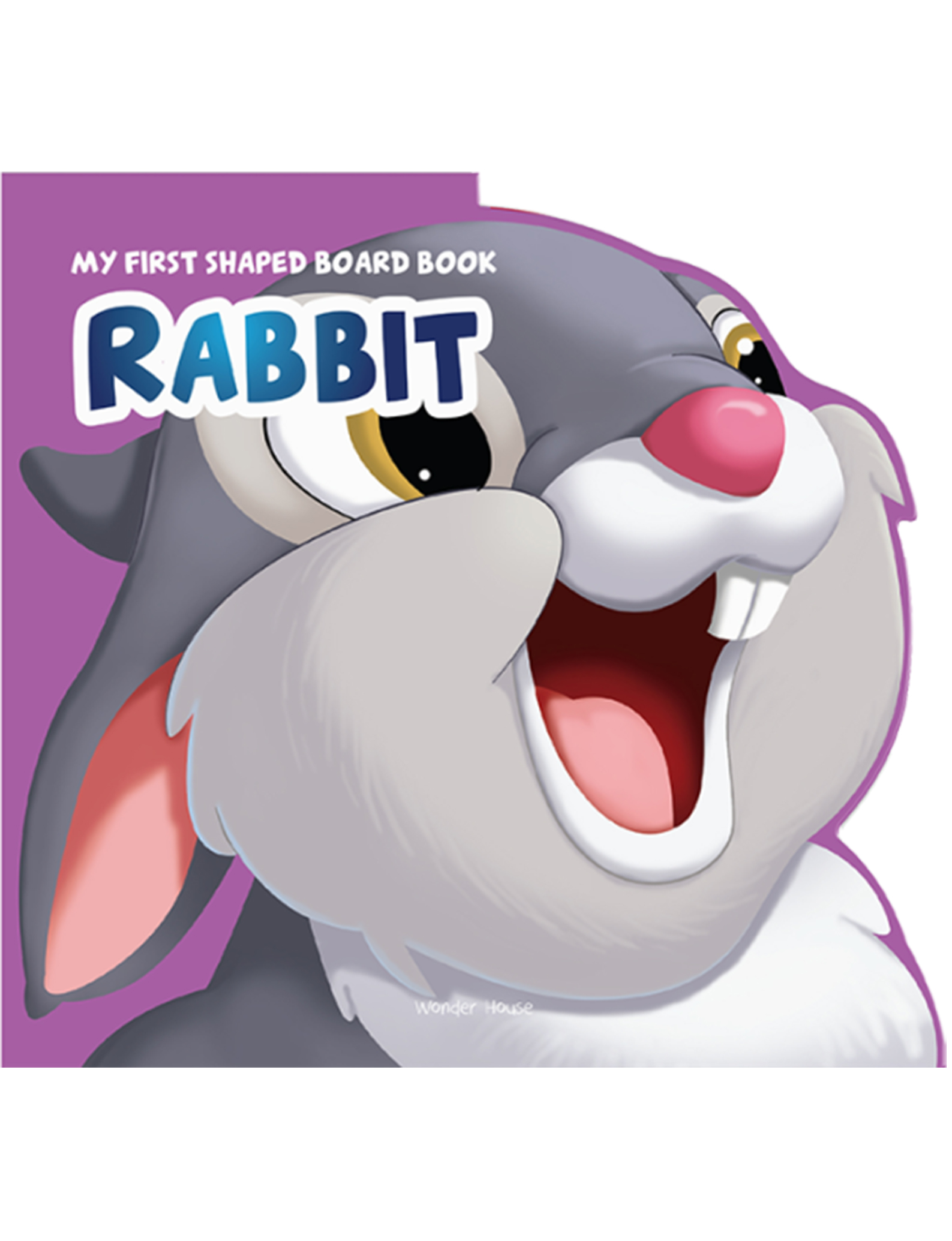 My First Shaped Board Book: Illustrated Rabbit - Animal Picture Book for Kids Age 2+ Board book