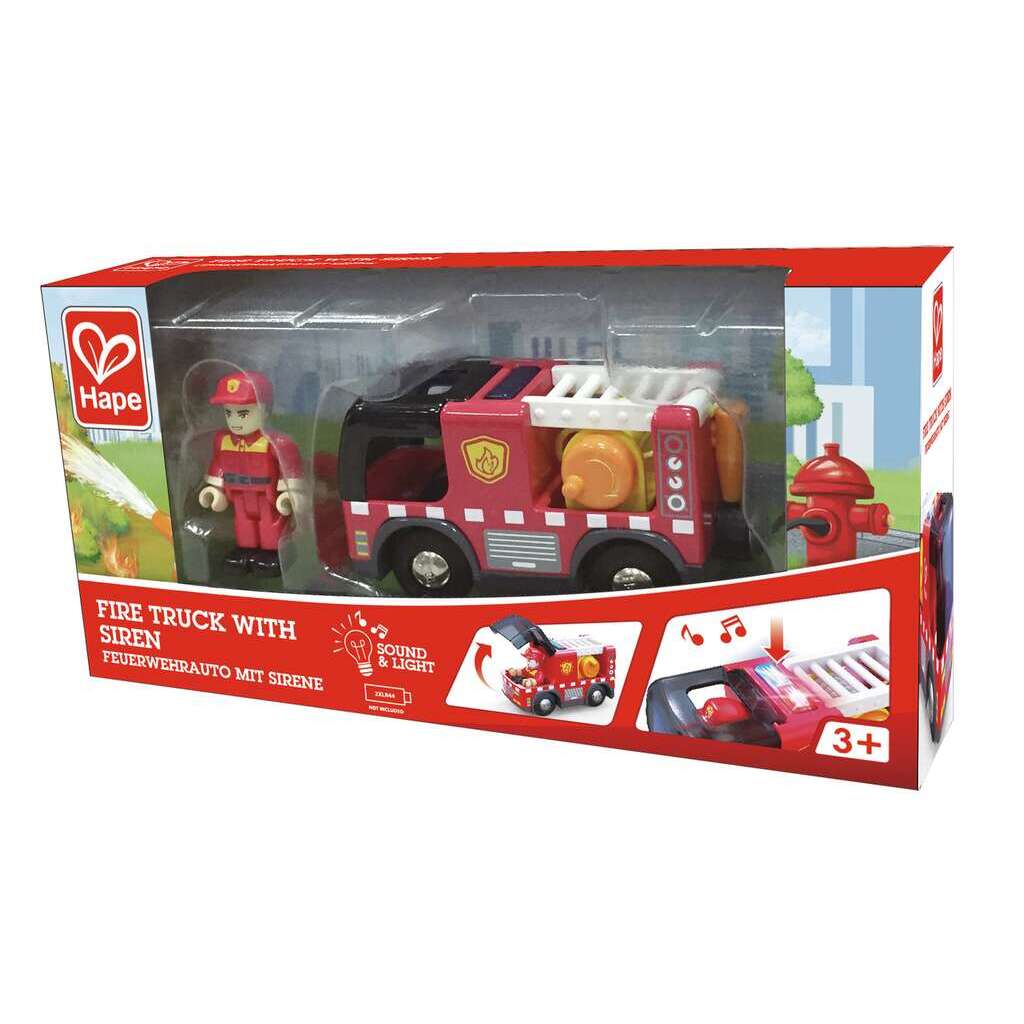 Fire Truck with Siren HAPE 3737