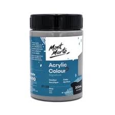 Acrylic Colour Paint 300ml Silver Mont Marte