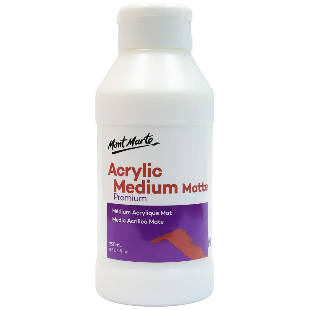 Acrylic Medium Matte 250ml Mont Marte