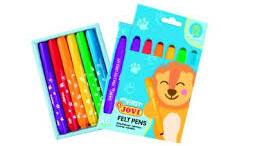 MY FIRST Felt Pen 6 Feutres Couleurs Assorties JOVI 1206