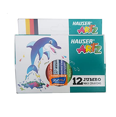 Jumbo Wax Crayon Hauser Jumbo Set of 12 Clrs