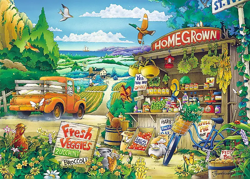 Puzzles -  500  - Morning in the countryside