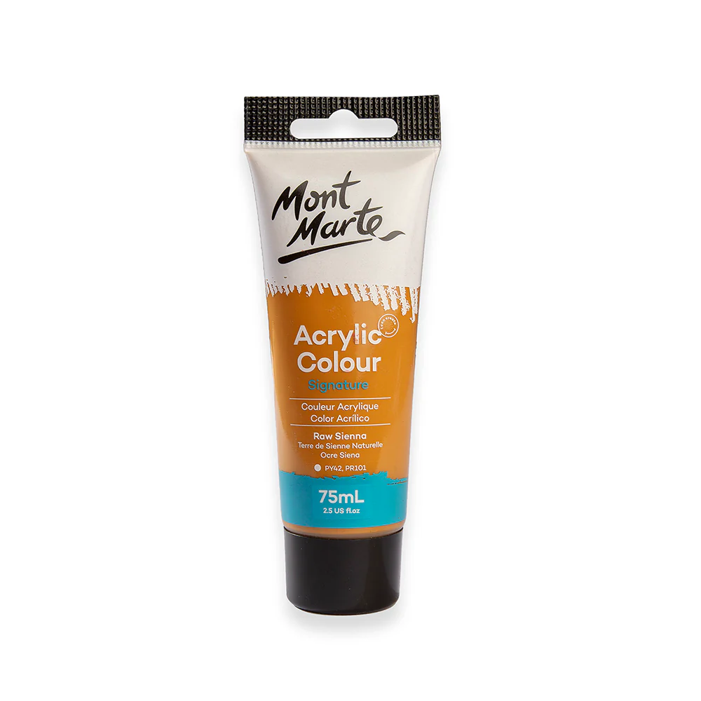 Acrylic Paint 75ml Colour Raw Sienna Mont Marte