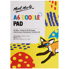 Doodle Pad A6 100 Sheets Mont Marte