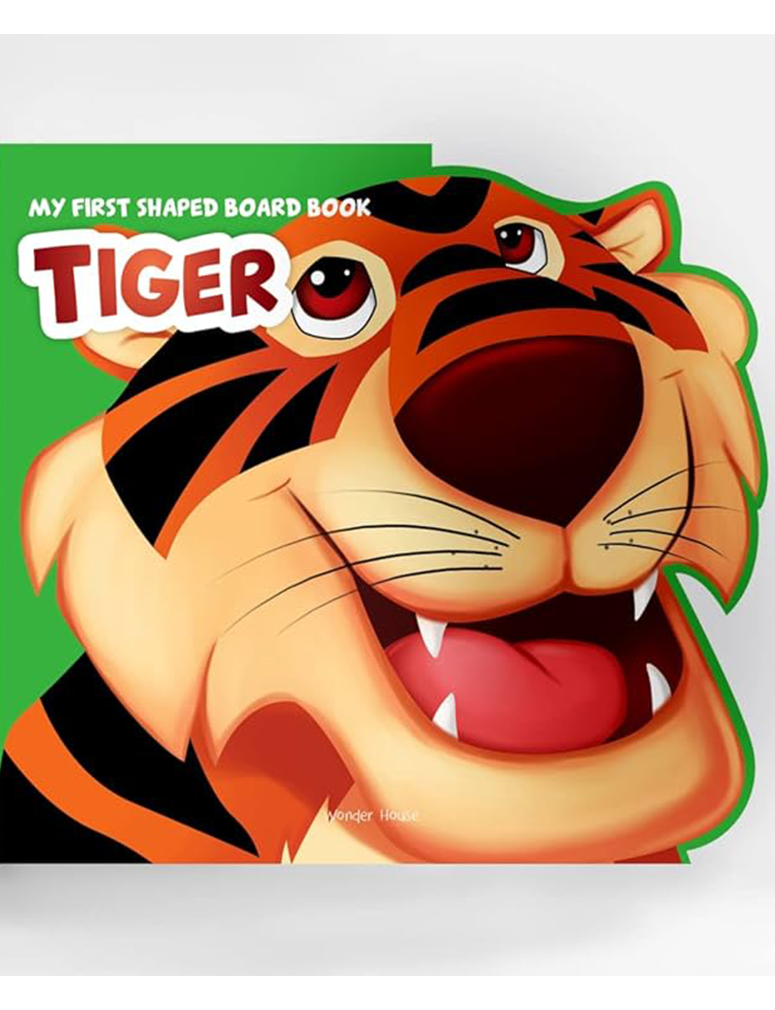 My First Shaped Board book - Tiger Die-Cut Animals Picture Book for Children