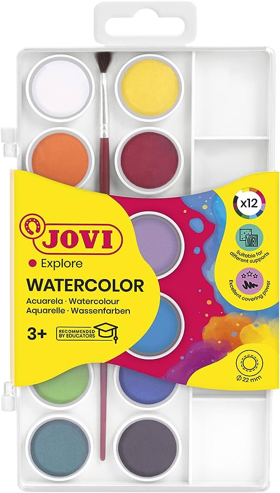 Watercolor Cake Set Of 12 Jovi 800/12