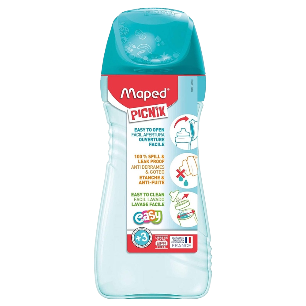 Water Bottle 430ml Turquoise Origins MAPED PICNIK 871502
