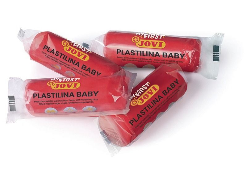 Pâte A Modeler Super Souple 38g Rouge Plastilina Baby JOVI Ref 37005