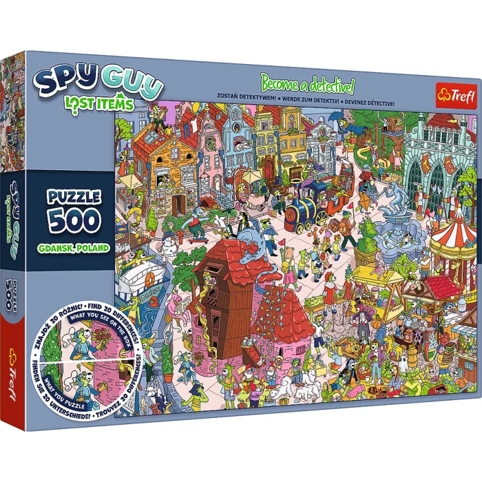 Puzzles 500pcs Spy Guy Lost Items  Gdańsk Poland / KAZSTUDIO Trefl 37479