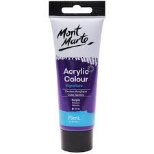 Acrylic Colour Paint 75ml Purple Mont Marte