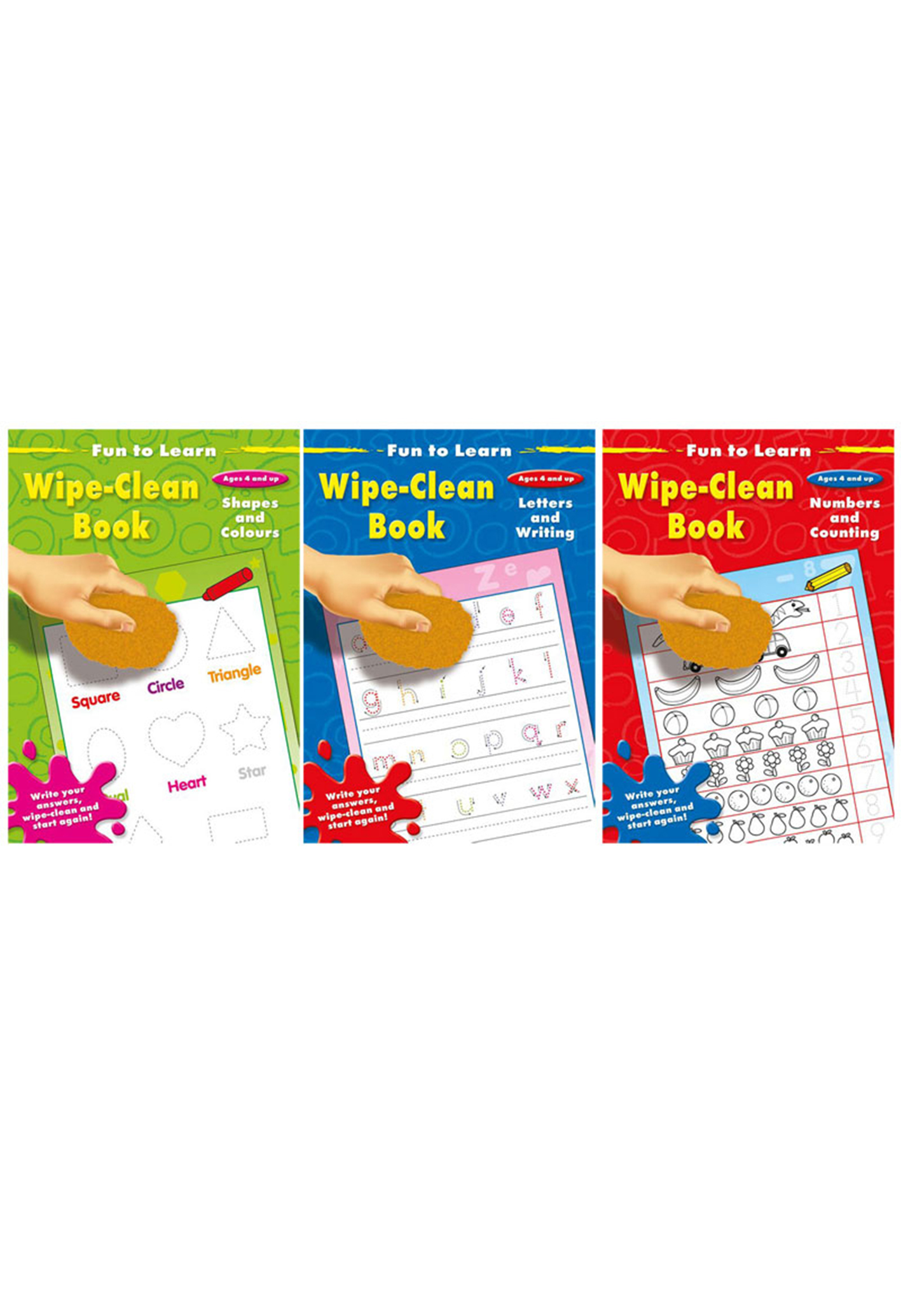 First Learning Wipe Clean Books