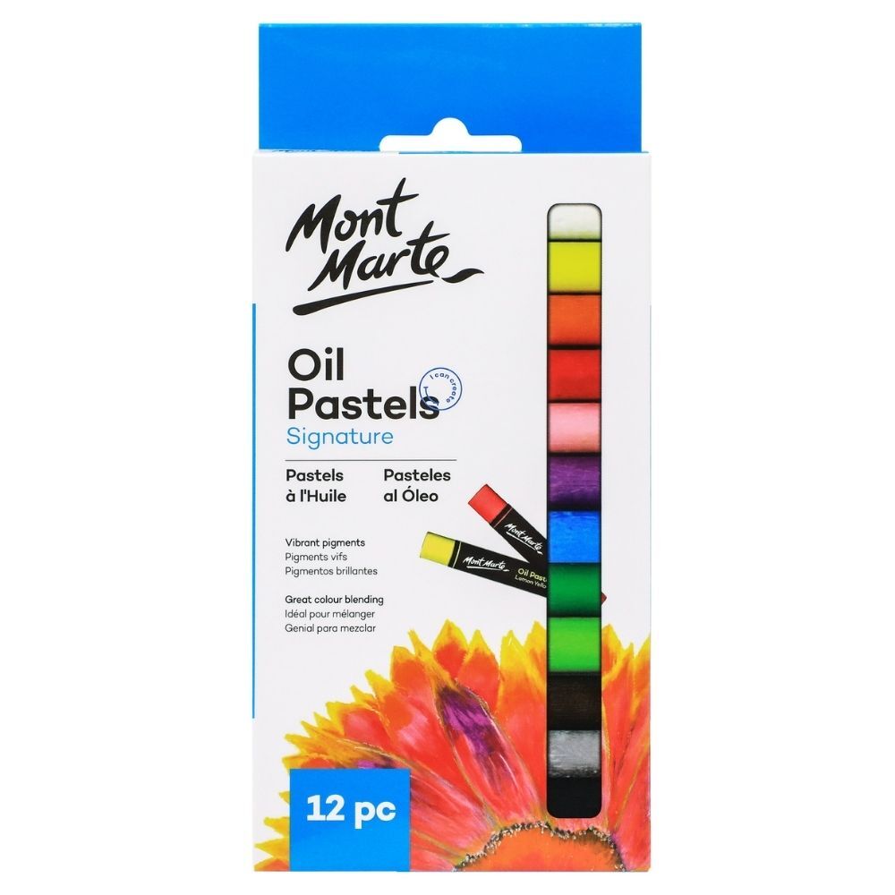 Oil Pastels Set Of 12 Mont Marte