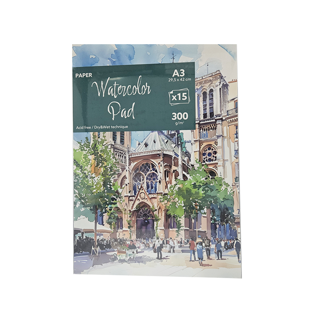 Watercolor Pad Picasso 300 G 24 Sh PADPW300-A3