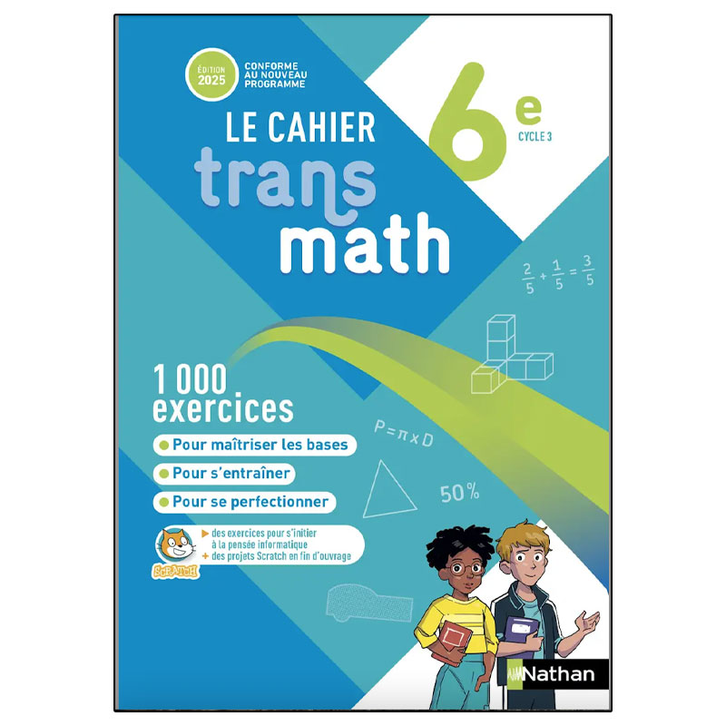 Transmath Mathématiques 6e  Cahier élève - 2025