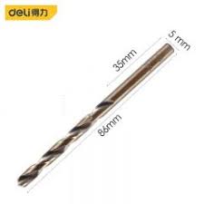Twist Drill Bit With Straight Handle 5mm Deli 16050G