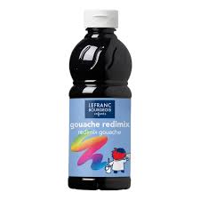 LB EDUCATION GOUACHE REDIMIX 1L BTL BLACK