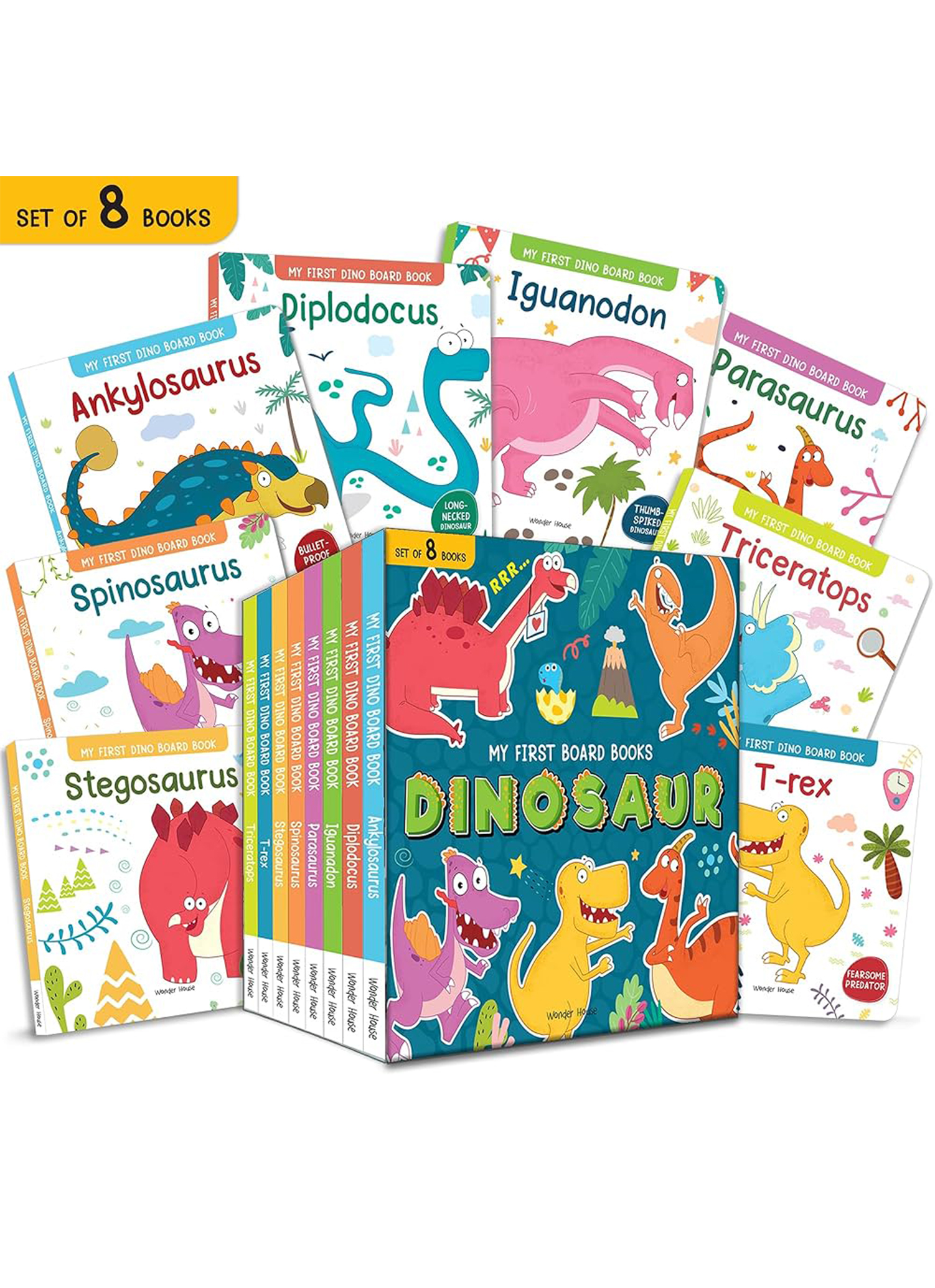 My First Board Books - Dinosaur Box Set (8 Books)