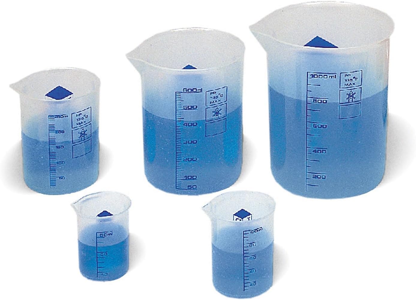 Set Of 5 Graduated Beakers LEARNING RESOURCES LER0306