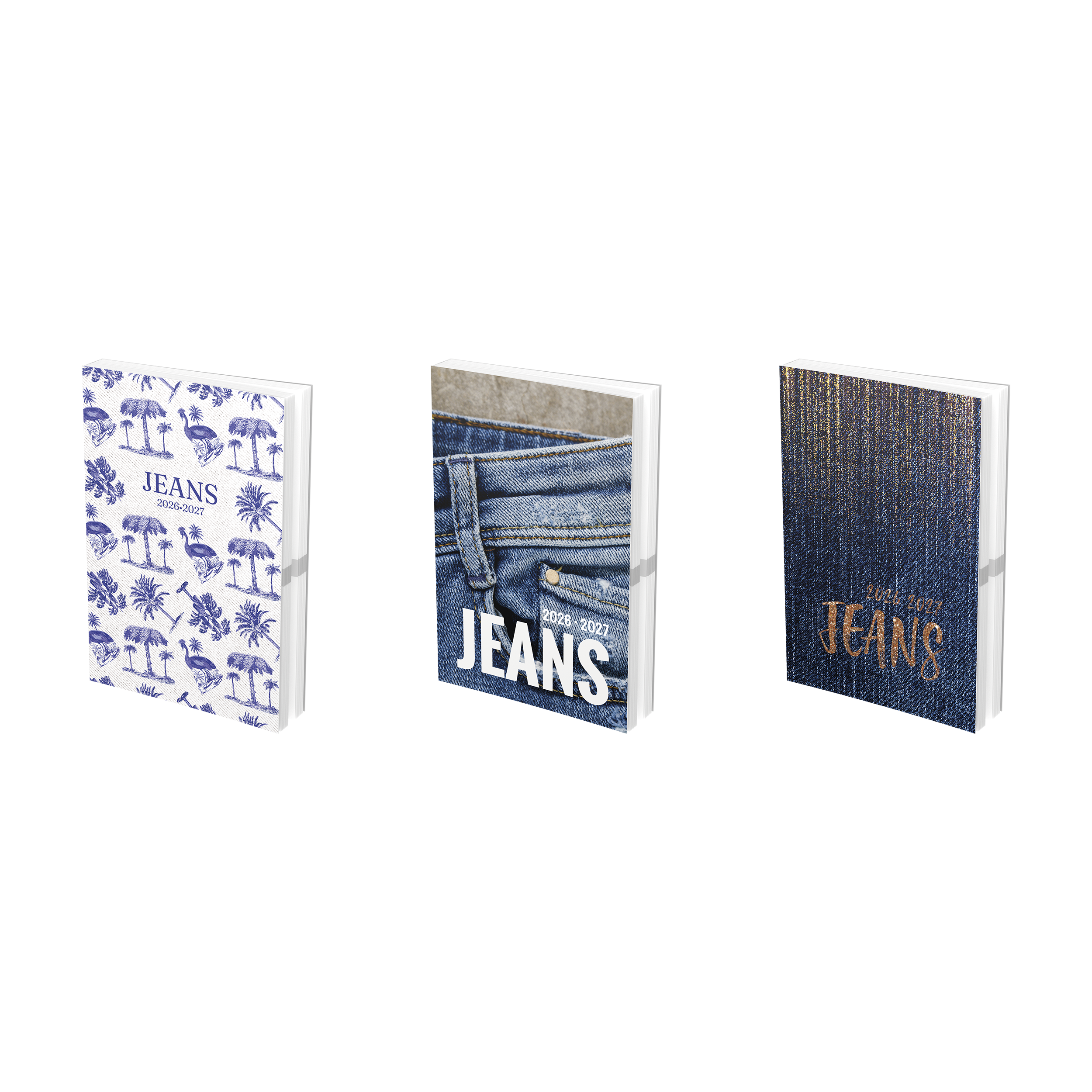 Agenda Jeans 12x17 1JP 288PGS 26-27 Assorted Ref 8912