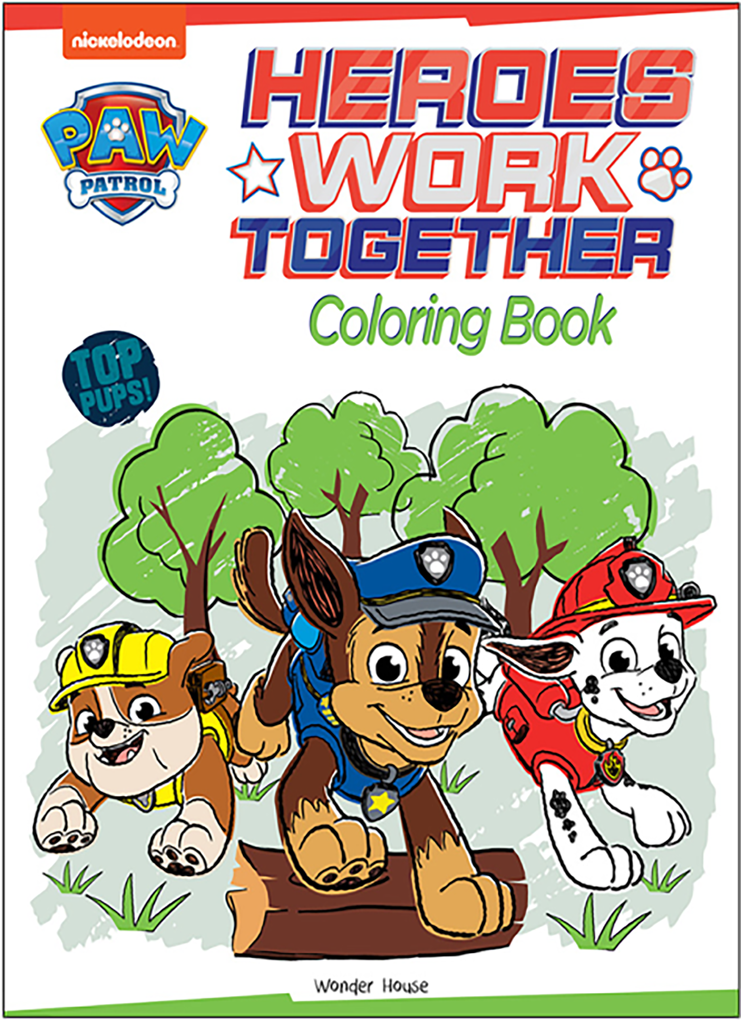 Heroes Work Together - Paw Patrol Giant Coloring Book