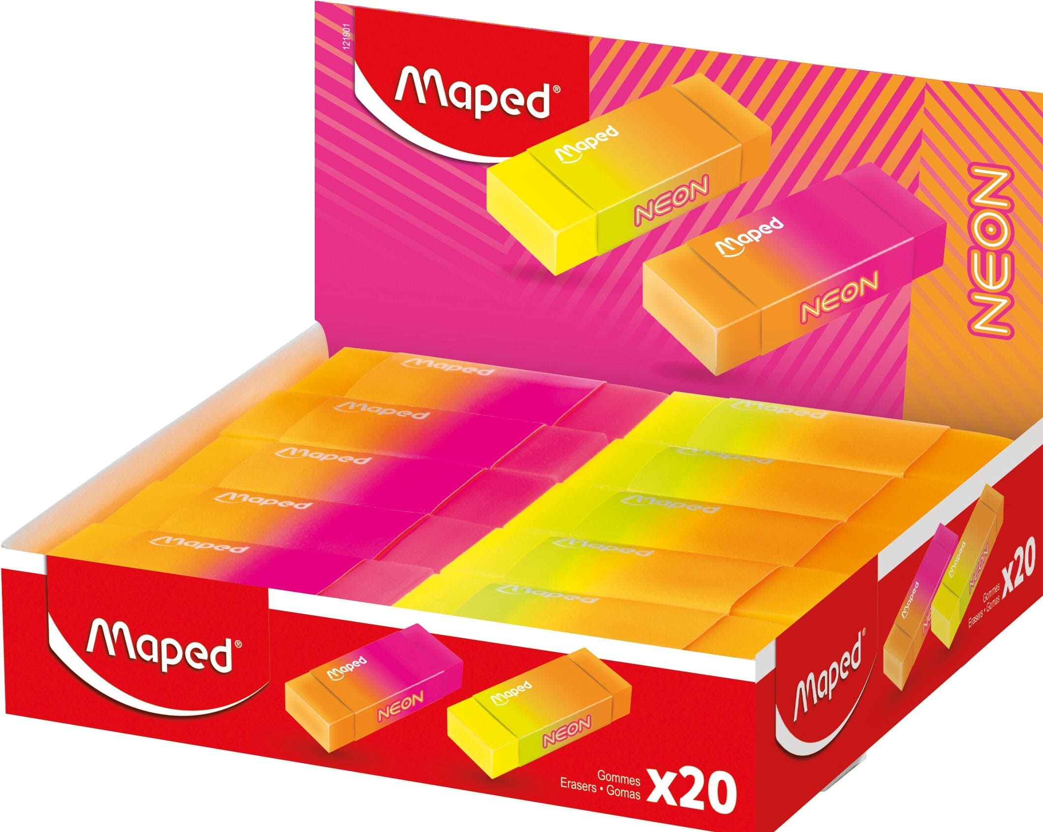 Gommes Neon Display Maped 121901