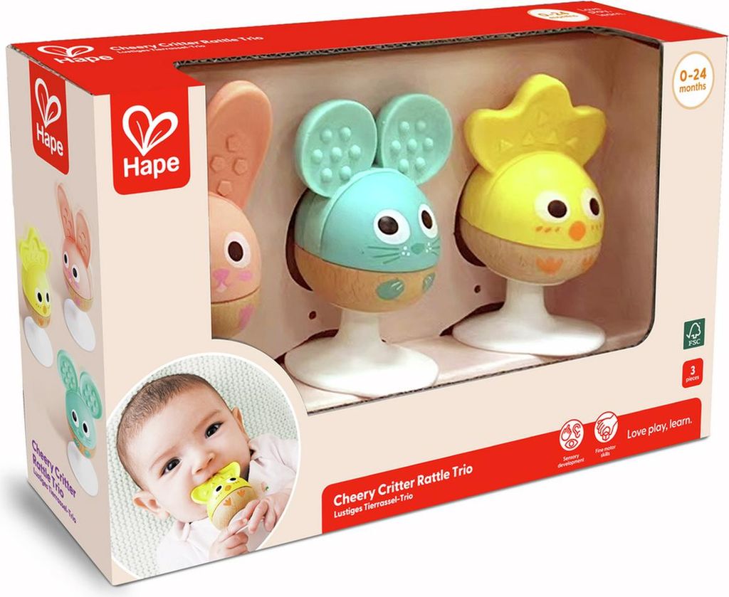 Rattle And Teether Set HAPE 0123