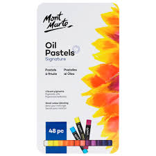 Oil Pastels Tin Of 48pcs Mont Marte