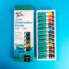 Watercolour Paint 8ml Premium Set Of 12pcs Mont Marte
