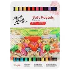 Soft Pastels Tin Of 48pcs Mont Marte