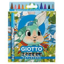 Etui 12 Feutres fins Petlovers Lapin GIOTTO 501102
