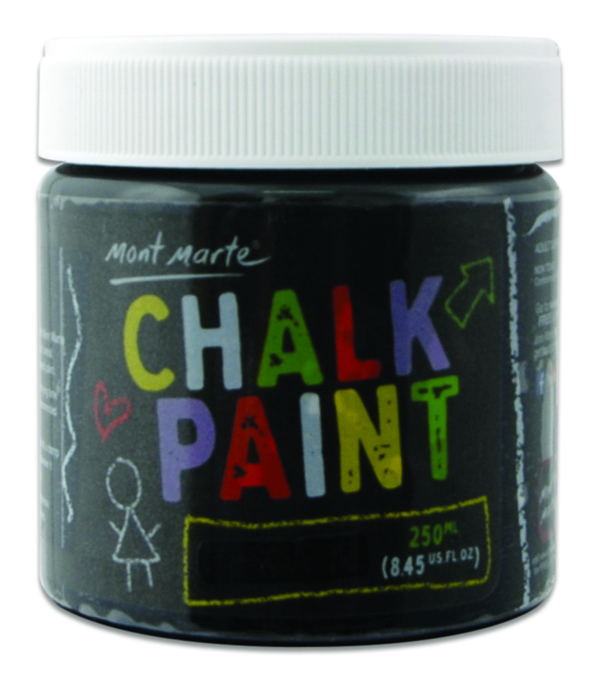 Chalkboard Paint 250ml Colour Black Mont Marte