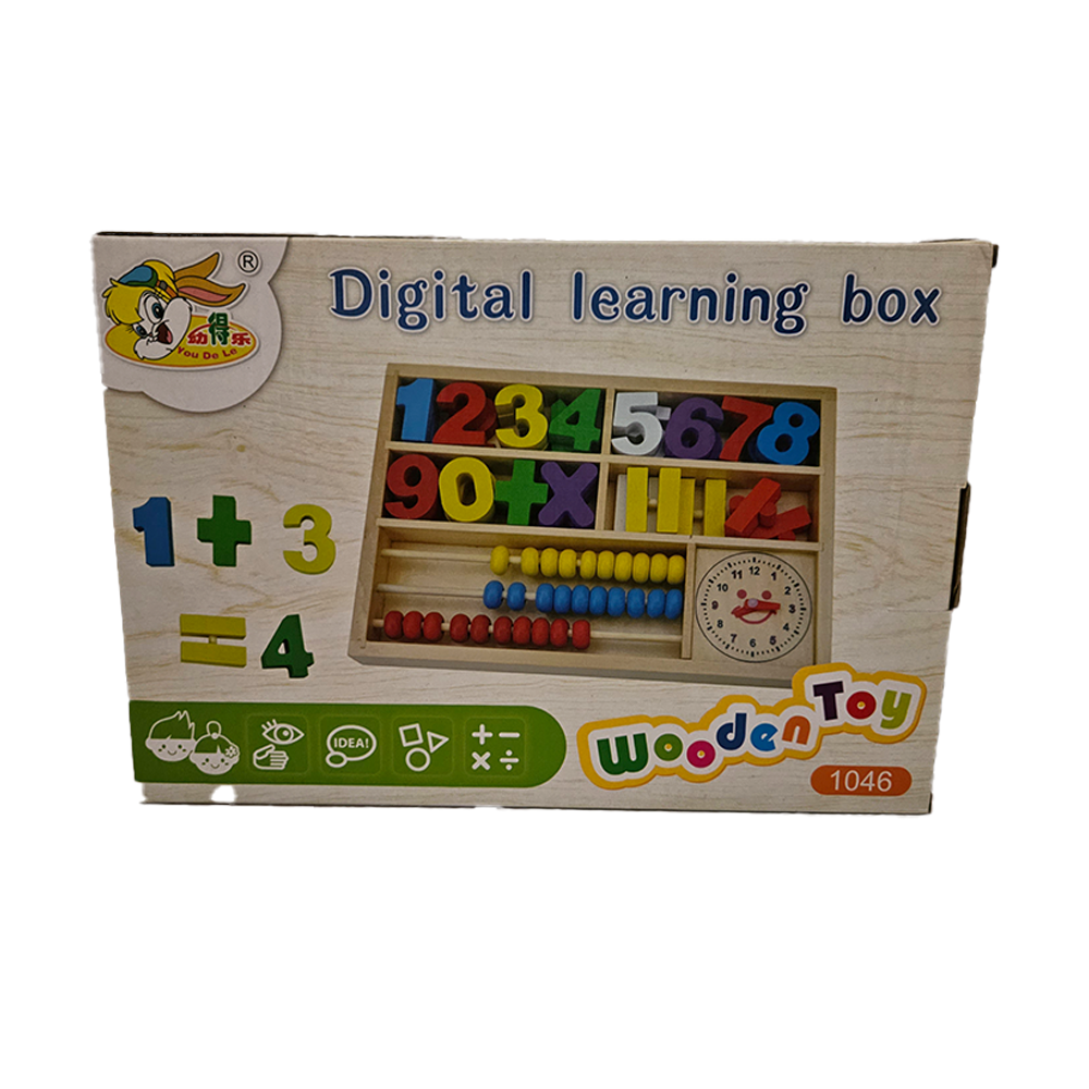 Wooden Number Tray Digital Learning FQ219