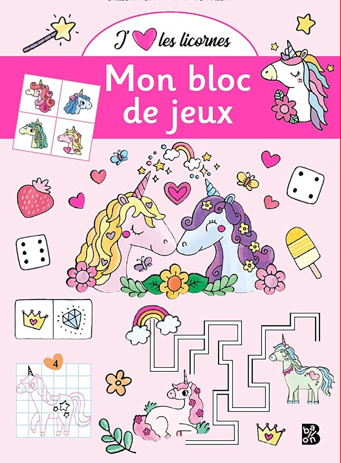J'aime Les Licornes - Mon Bloc De Jeux