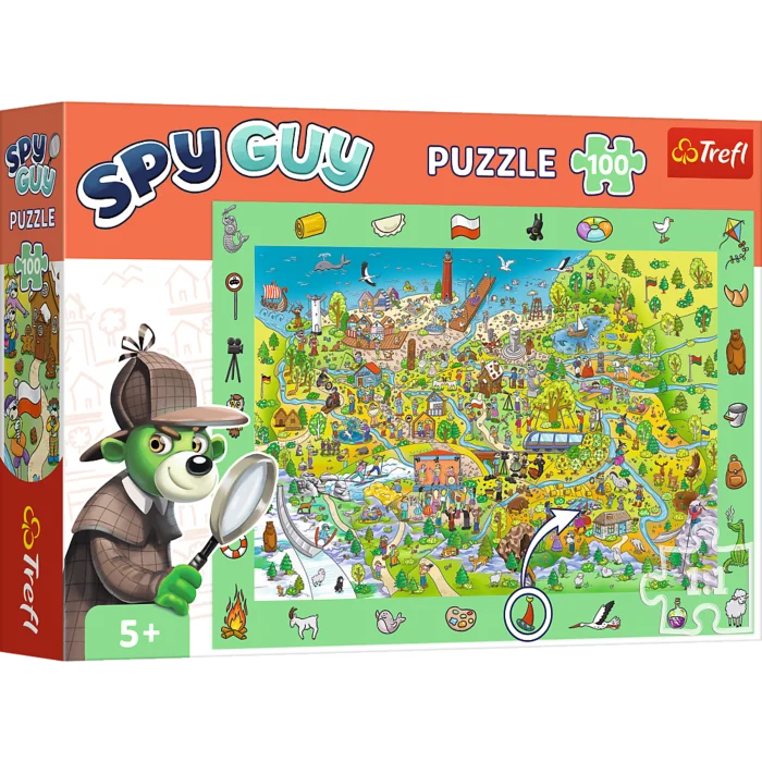 Puzzles 100 Observation - Spy Guy - Poland / KAZSTUDIO Trefl 15596