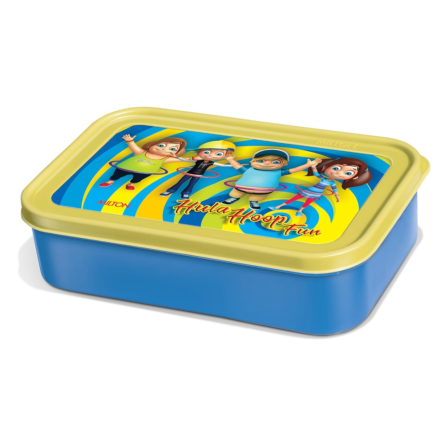 School Time Plastic Kids Lunch Box Assorted Colours MILTON KT048