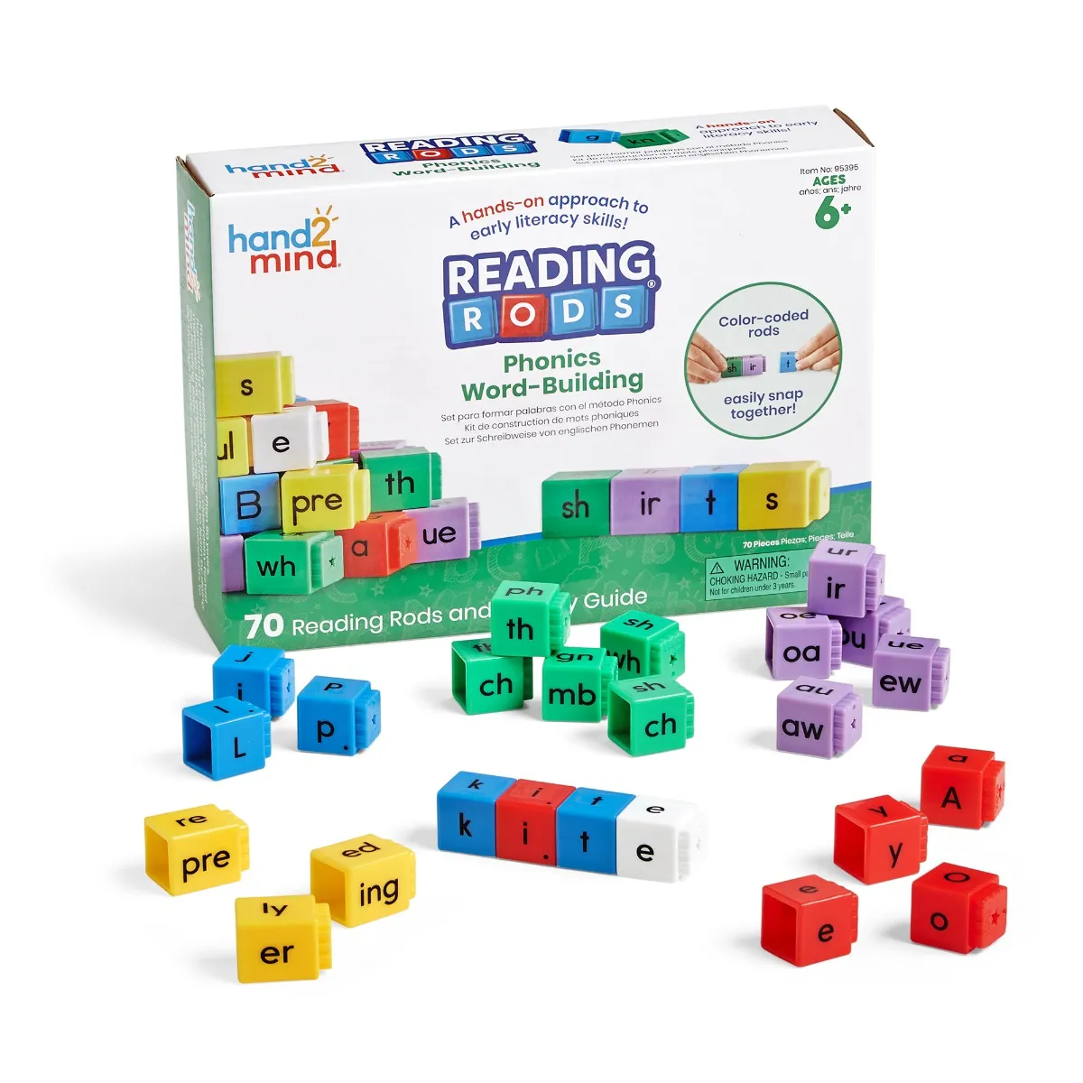 Reading Rods Phonics Word-Building LEARNING RESOURCES 95395