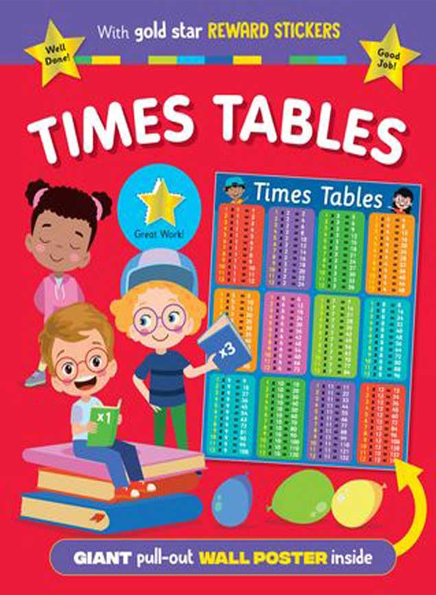 Gold Star Time Table Book Reward Sticker