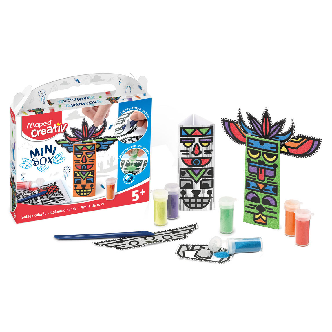 Mini Box Coloured Sand Art Kit MAPED CREATIV 907014