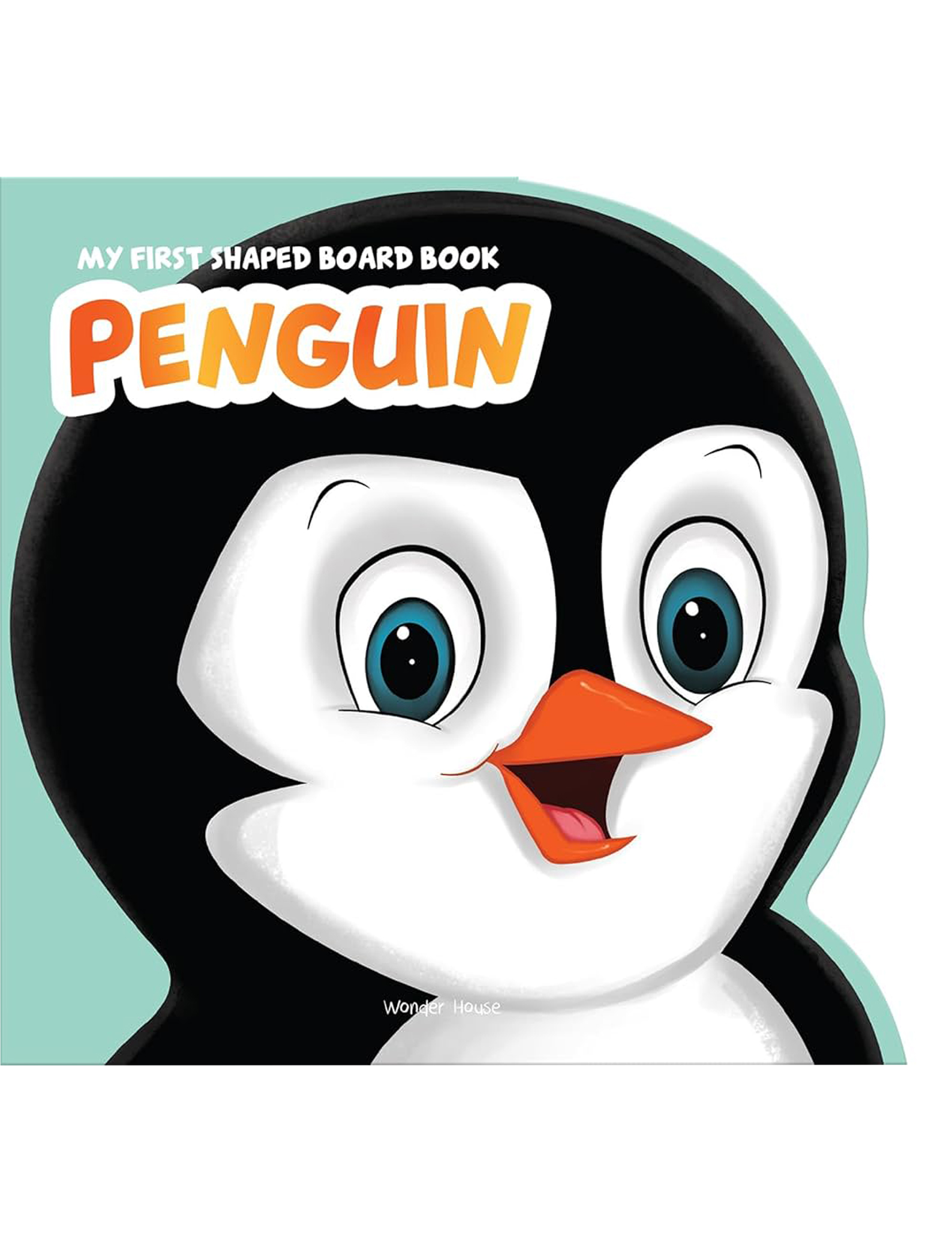 My First Shaped Board book - Penguin Die-Cut Animals Picture Book for Children