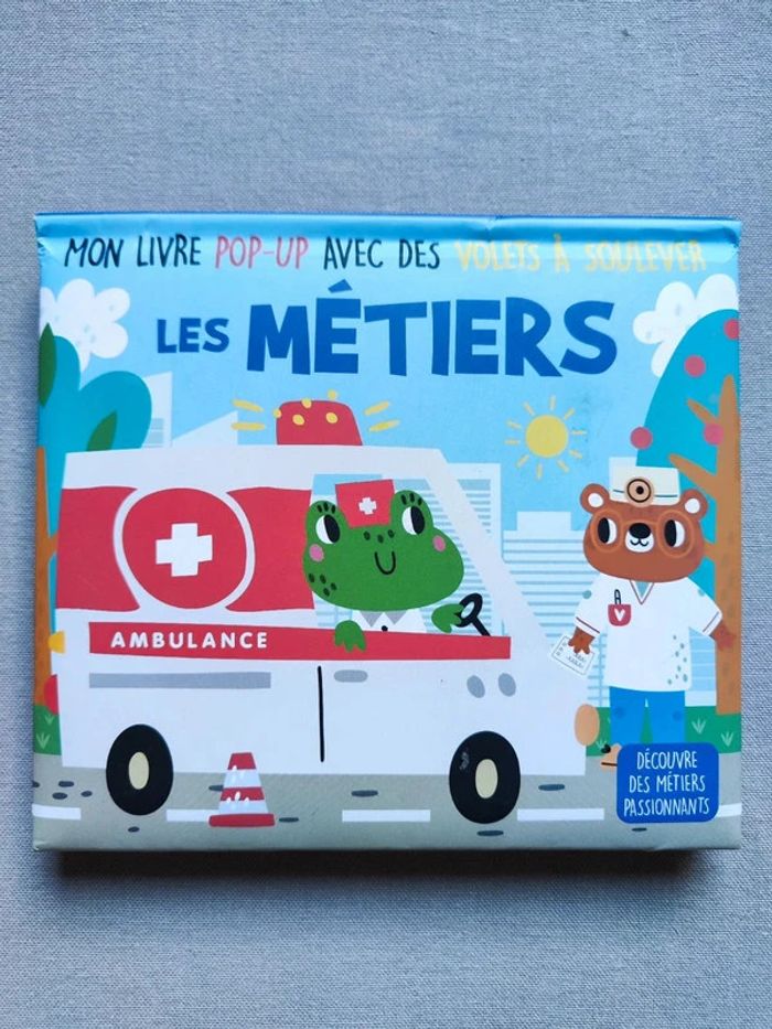 Les Métiers - Mon Livre Pop-Up Avec Des Volets À Soulever