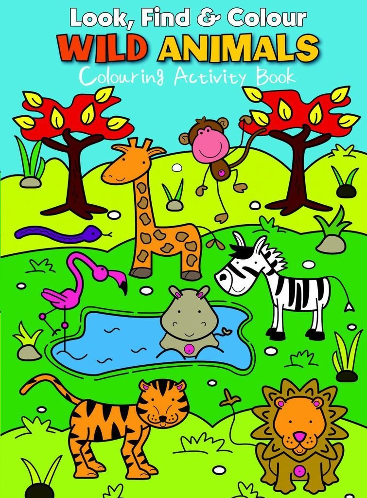 Wild Animals - Colouring Activity Book