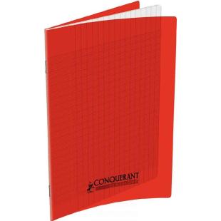 Cahier A4 192P70G Seyes Rouge Polypro