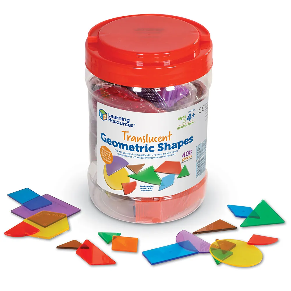 Bucket Of Translucent Shapes LEARNING RESOURCES LER1766